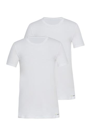 Blackspade Men's White Undershirt 2 Pack 9675