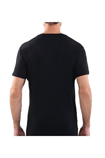 Blackspade Men's Black Modal Undershirt Silver 9308