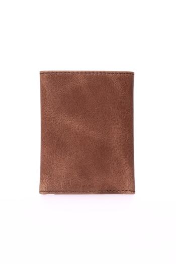 Grande Ανδρικό πορτοφόλι 1414 από γνήσιο δέρμα Crazy Brown