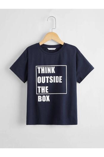 LePold Front Letter Printed Girl/Boy T-Shirt