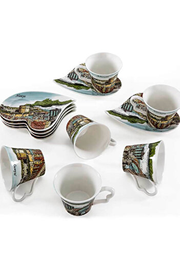 Vitale Set of 6 Alanya Coffee Cups AK.CB0006