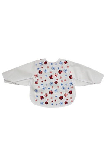 Sevi Bebe Baby Food Bib with Sleeves White Ib20917