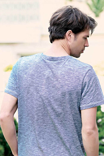 Şahinler Men's Light Blue T-Shirt MEP22603