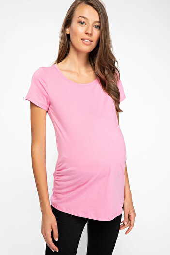 DeFacto Draped T-Shirt for Pregnant Women