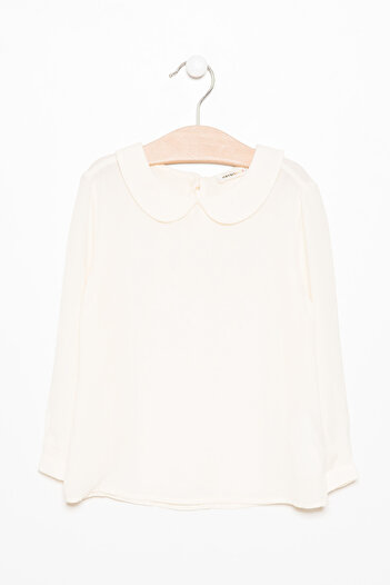 Koton Ecru Girl's Blouse