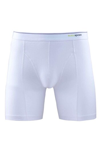 Blackspade Men's White Boxer Cotton Long Length 9216