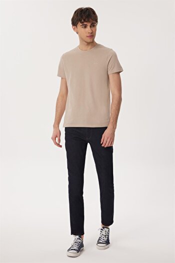 Lee Cooper Twıngo 1 Ανδρικό μπλουζάκι Πικέ O λαιμό Μπεζ