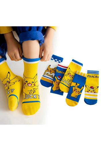 socksbox 5 Çift Karakterli Sevimli Çok Renkli Çocuk Çorabı/set4