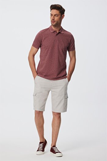 Lee Cooper Men's Woven Shorts - Man 1 Stone Color
