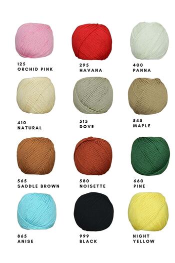 OrganicKid Organik Pamuk Amigurumi Punch 50 gr El Örgü Ipi Taba Kahve