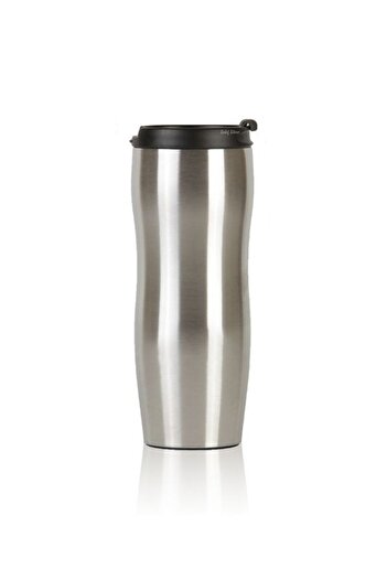 SEDEF SİLVER 450 Ml Stainless Steel Coffee Tea Mug - Double Layer Thermos Cup 510
