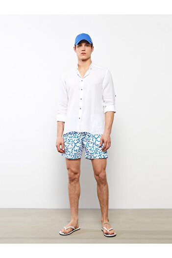 LC Waikiki Knee-Length Patterned Men's Swim Shorts