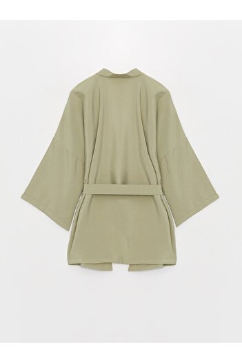 LC Waikiki Dámské kimono s šálovým límcem Plain Oversize