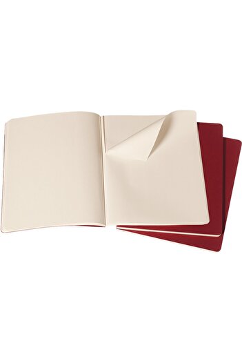 Moleskine Cahier Xl 3'lü Çizgisiz Not Defter, 19x25cm