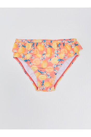 LC Waikiki Bedruckte Bikinihose für Baby Mädchen mit elastischem Bund, 2-teilig