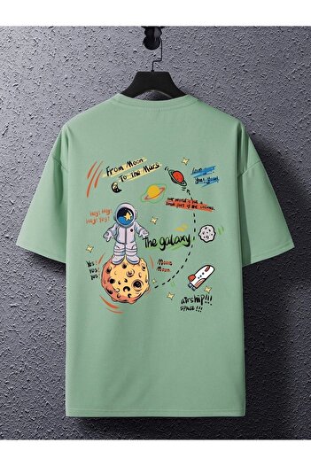 Machetta Μπλουζάκι με υπερμεγέθη Unisex The Galaxy Planet με στάμπα