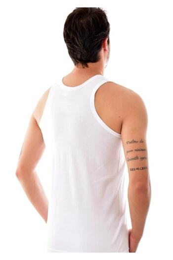 MinaCarin Antibacterial Comfortable Cut 80% Cotton Men's Undershirt