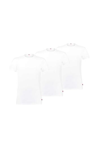 Levi's Herren T-Shirts, 3er Pack - Rundhals 3P ECOM, Kurzarm, einfarbig
