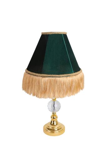 Dekovien Hürrem Lampshade Vintage Gold Fringe - Crystal Base, Abd04226