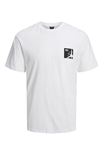 Jack & Jones Ανδρικό μπλουζάκι Jack Jones με στάμπα στην πλάτη με στρογγυλή λαιμόκοψη 12235164