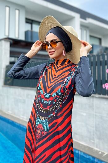 Remsa Mayo Design Fully Covered Hijab Swimsuit 900-305 Kenya