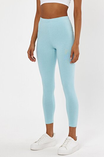 FİHA Leggings compacti din Lycra pentru dama - Ice Blue /zebil-4057