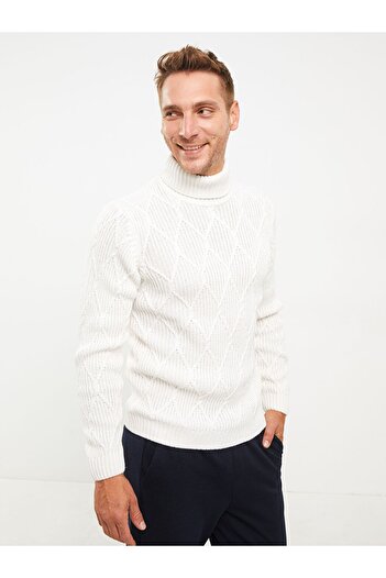 LC Waikiki Turtleneck Long Sleeve Men's Knitwear Sweater W23414z8