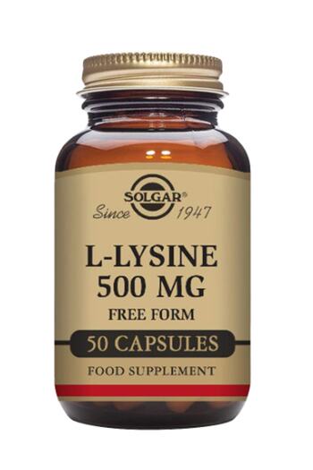 Solgar L-lysine 500mg 50 V-caps