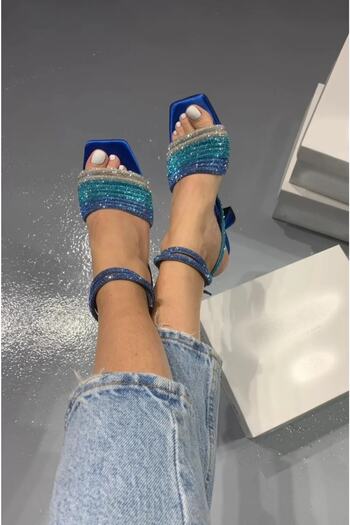 Ömer Ediz Shoes Туфлі на підборах зі шнурівкою та камінням на щиколотці