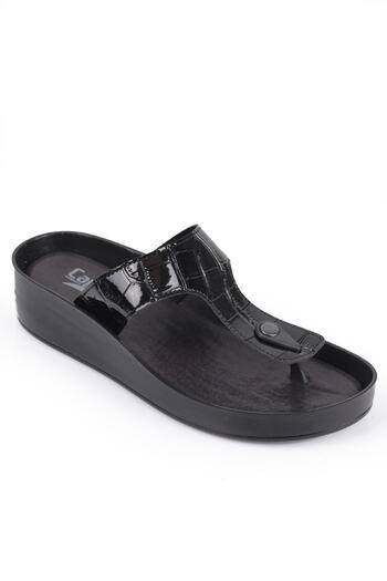 Capone Outfitters Anatomisch weiche, bequeme Mutterhausschuhe mit Keilabsatz
