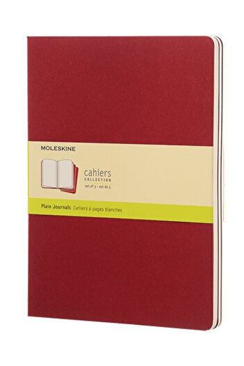 Moleskine Cahier Xl 3'lü Çizgisiz Not Defter, 19x25cm