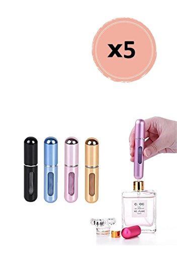 Dream Plus 5 Adet Taşınabilir Mini Doldurulabilir Parfüm Atomizer Doldurulabilir Parfüm Şişeleri Boş Küçük