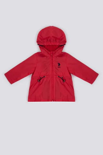 U.S. Polo Assn. U.S. Polo Assn The Nobility Of Red Red Baby Girl Raincoat