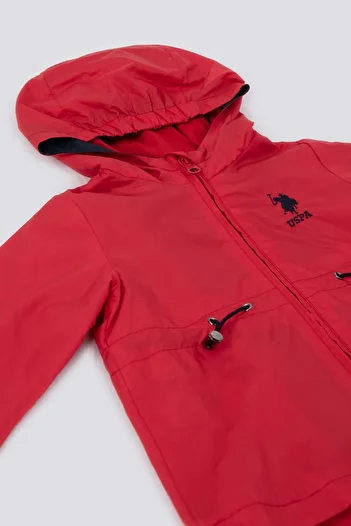 U.S. Polo Assn. U.S. Polo Assn The Nobility Of Red Red Baby Girl Raincoat