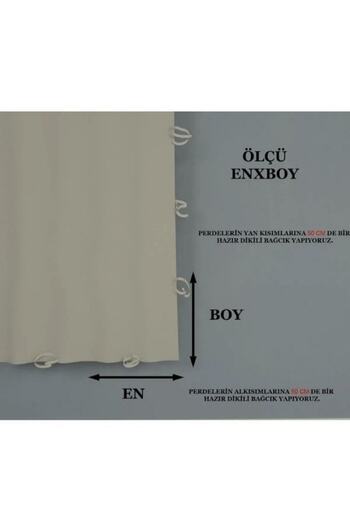 DEVRİM OLİVYA TEKSTİL Luxury Custom Sewing 1stClass Revolution Olivia Tarpaulin Balcony Curtain - corned-laced-green White
