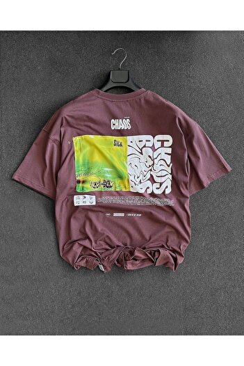 Keywest Plus Size Chaos *** Μπλουζάκι Sick Printed Oversize Crew Neck