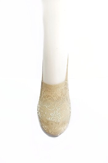 Leydi Silicone Band Laser Cut Ruched Ballerina Socks