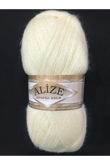 Alize 5 Adet Angora Gold El Örgü Ipi- 001 Krem