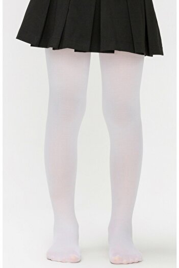 Penti Girl's White Micro 40 Mousse Pantyhose 2-Piece