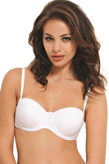 NBB Women's White Padded Strapless Bra