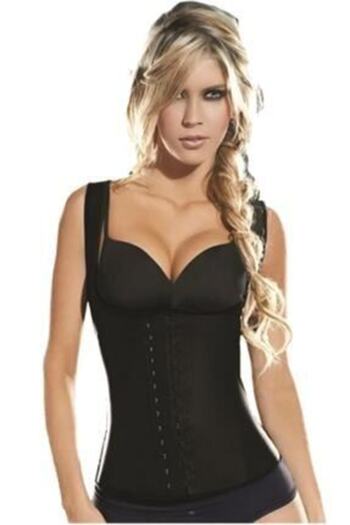 Özasya AVM Latex Steel Underwire Clasp Body Shaping Corset Black