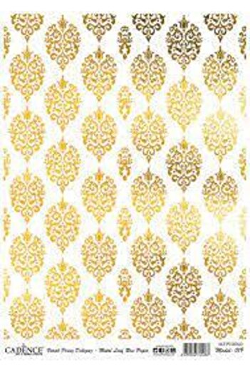 Cadence Model 019 Gold Foil Brass Decopage