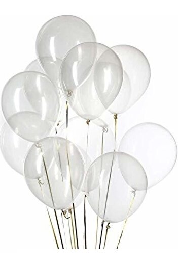 Ekin Süs 10 Transparent Latex Balloons
