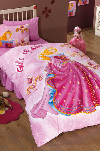 BELENAY Single Duvet Cover Set Princess - Young Girl Duvet Cover Set