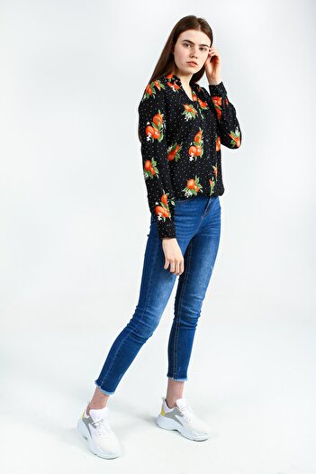 Collezione Women's Black Blouse - UCB510379A41