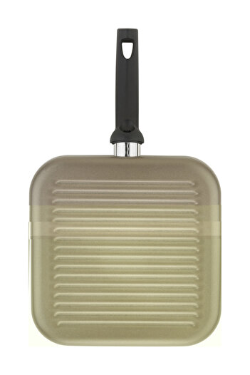 BALLARİNİ 27 Cm Teflon Coated Grill - Champagne Foam 75001-757-0