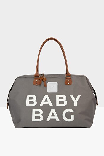 Bagmori Gray Baby Bag Printed Baby Care Bag