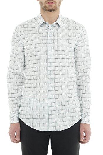Emporio Armani Чоловіча біла сорочка 21CC1T 216F2 036