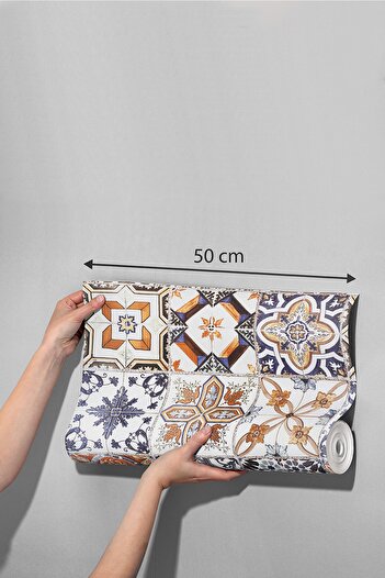 Renklendir Hayatını Kendinden Yapışkanlı Duvar-fayans Kaplama Folyosu 50cm X 10m D-153