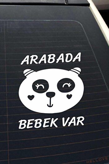 AVMmarketim Autocolant alb drăguț pentru parbriz auto cu text de avertizare cu figură de animale